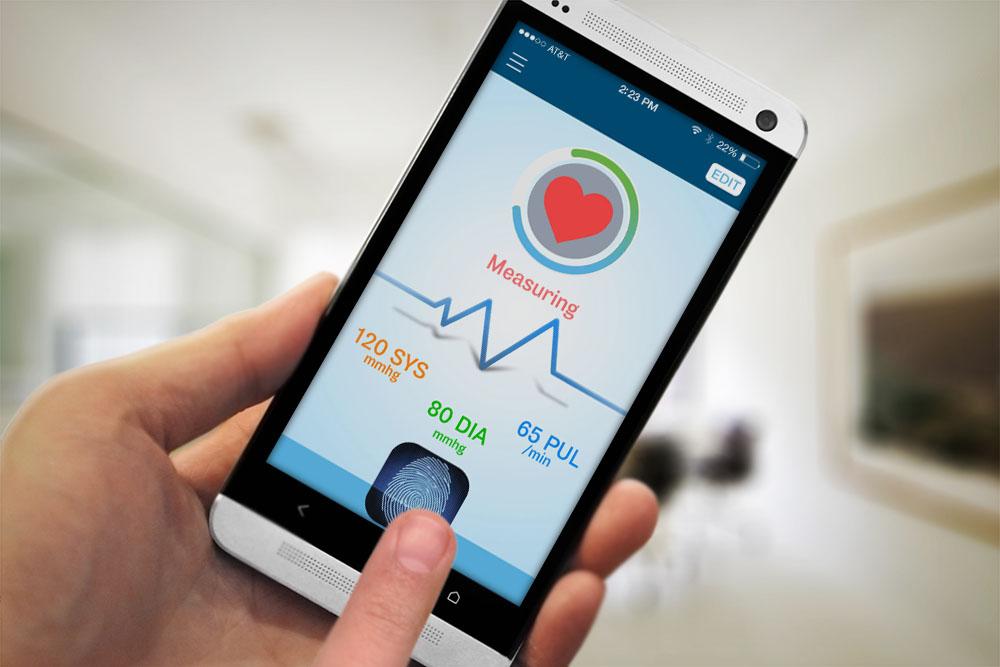 Blood pressure outlet monitor app